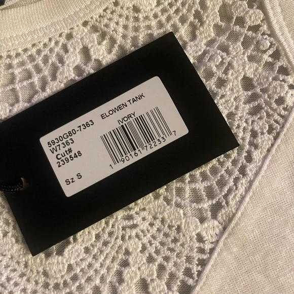 PAIGE Elowen Tank in White.